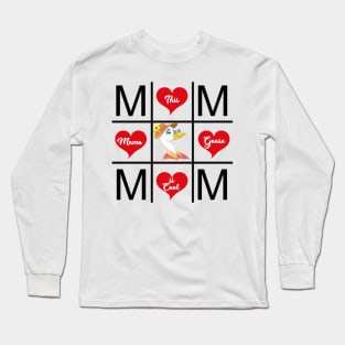 Special mom shirt gamer mom with hearts Long Sleeve T-Shirt